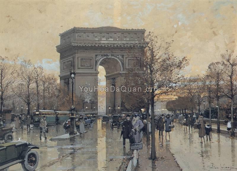 The Arc de Triomphe Paris - 尤金·加林·拉卢